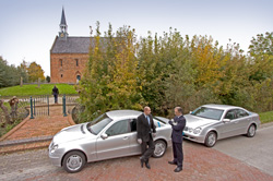 Wedding cars and cortege